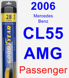 Passenger Wiper Blade for 2006 Mercedes-Benz CL55 AMG - Assurance