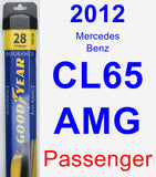 Passenger Wiper Blade for 2012 Mercedes-Benz CL65 AMG - Assurance