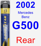 Rear Wiper Blade for 2002 Mercedes-Benz G500 - Assurance