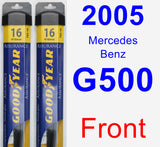 Front Wiper Blade Pack for 2005 Mercedes-Benz G500 - Assurance