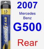 Rear Wiper Blade for 2007 Mercedes-Benz G500 - Assurance