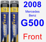 Front Wiper Blade Pack for 2008 Mercedes-Benz G500 - Assurance