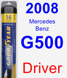 Driver Wiper Blade for 2008 Mercedes-Benz G500 - Assurance