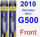 Front Wiper Blade Pack for 2010 Mercedes-Benz G500 - Assurance