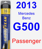 Passenger Wiper Blade for 2013 Mercedes-Benz G500 - Assurance