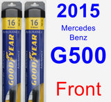 Front Wiper Blade Pack for 2015 Mercedes-Benz G500 - Assurance