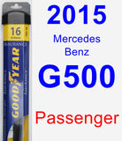 Passenger Wiper Blade for 2015 Mercedes-Benz G500 - Assurance