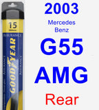 Rear Wiper Blade for 2003 Mercedes-Benz G55 AMG - Assurance