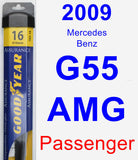 Passenger Wiper Blade for 2009 Mercedes-Benz G55 AMG - Assurance