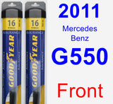 Front Wiper Blade Pack for 2011 Mercedes-Benz G550 - Assurance