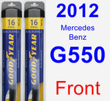 Front Wiper Blade Pack for 2012 Mercedes-Benz G550 - Assurance