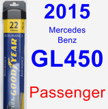 Passenger Wiper Blade for 2015 Mercedes-Benz GL450 - Assurance