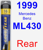 Rear Wiper Blade for 1999 Mercedes-Benz ML430 - Assurance