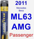 Passenger Wiper Blade for 2011 Mercedes-Benz ML63 AMG - Assurance