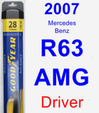 Driver Wiper Blade for 2007 Mercedes-Benz R63 AMG - Assurance