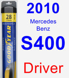 Driver Wiper Blade for 2010 Mercedes-Benz S400 - Assurance