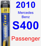 Passenger Wiper Blade for 2010 Mercedes-Benz S400 - Assurance