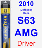 Driver Wiper Blade for 2010 Mercedes-Benz S63 AMG - Assurance