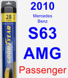 Passenger Wiper Blade for 2010 Mercedes-Benz S63 AMG - Assurance