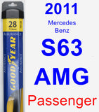 Passenger Wiper Blade for 2011 Mercedes-Benz S63 AMG - Assurance