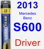 Driver Wiper Blade for 2013 Mercedes-Benz S600 - Assurance