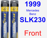 Front Wiper Blade Pack for 1999 Mercedes-Benz SLK230 - Assurance