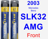 Front Wiper Blade Pack for 2003 Mercedes-Benz SLK32 AMG - Assurance