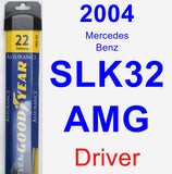 Driver Wiper Blade for 2004 Mercedes-Benz SLK32 AMG - Assurance