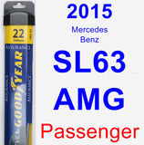 Passenger Wiper Blade for 2015 Mercedes-Benz SL63 AMG - Assurance