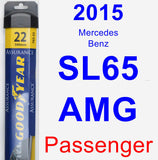 Passenger Wiper Blade for 2015 Mercedes-Benz SL65 AMG - Assurance