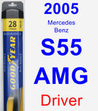 Driver Wiper Blade for 2005 Mercedes-Benz S55 AMG - Assurance