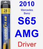 Driver Wiper Blade for 2010 Mercedes-Benz S65 AMG - Assurance