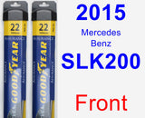 Front Wiper Blade Pack for 2015 Mercedes-Benz SLK200 - Assurance