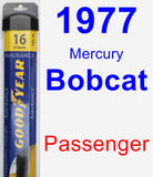 Passenger Wiper Blade for 1977 Mercury Bobcat - Assurance