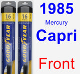 Front Wiper Blade Pack for 1985 Mercury Capri - Assurance