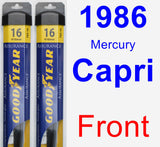 Front Wiper Blade Pack for 1986 Mercury Capri - Assurance