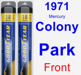 Front Wiper Blade Pack for 1971 Mercury Colony Park - Assurance