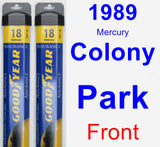 Front Wiper Blade Pack for 1989 Mercury Colony Park - Assurance