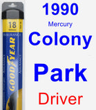 Driver Wiper Blade for 1990 Mercury Colony Park - Assurance