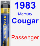 Passenger Wiper Blade for 1983 Mercury Cougar - Assurance