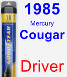 Driver Wiper Blade for 1985 Mercury Cougar - Assurance