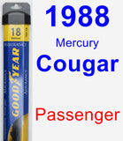 Passenger Wiper Blade for 1988 Mercury Cougar - Assurance