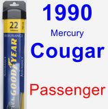 Passenger Wiper Blade for 1990 Mercury Cougar - Assurance