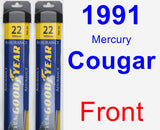 Front Wiper Blade Pack for 1991 Mercury Cougar - Assurance