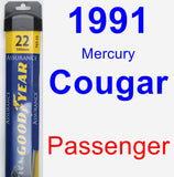 Passenger Wiper Blade for 1991 Mercury Cougar - Assurance