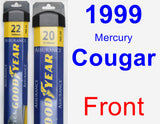 Front Wiper Blade Pack for 1999 Mercury Cougar - Assurance