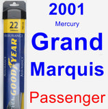 Passenger Wiper Blade for 2001 Mercury Grand Marquis - Assurance