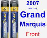 Front Wiper Blade Pack for 2007 Mercury Grand Marquis - Assurance