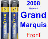 Front Wiper Blade Pack for 2008 Mercury Grand Marquis - Assurance