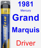 Driver Wiper Blade for 1981 Mercury Grand Marquis - Assurance